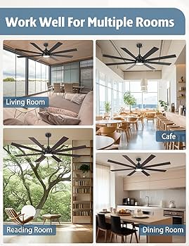 ⭐︎mam⭐︎ Amazon.com: Autoday 72 Inch Large Ceiling Fans with Lights
